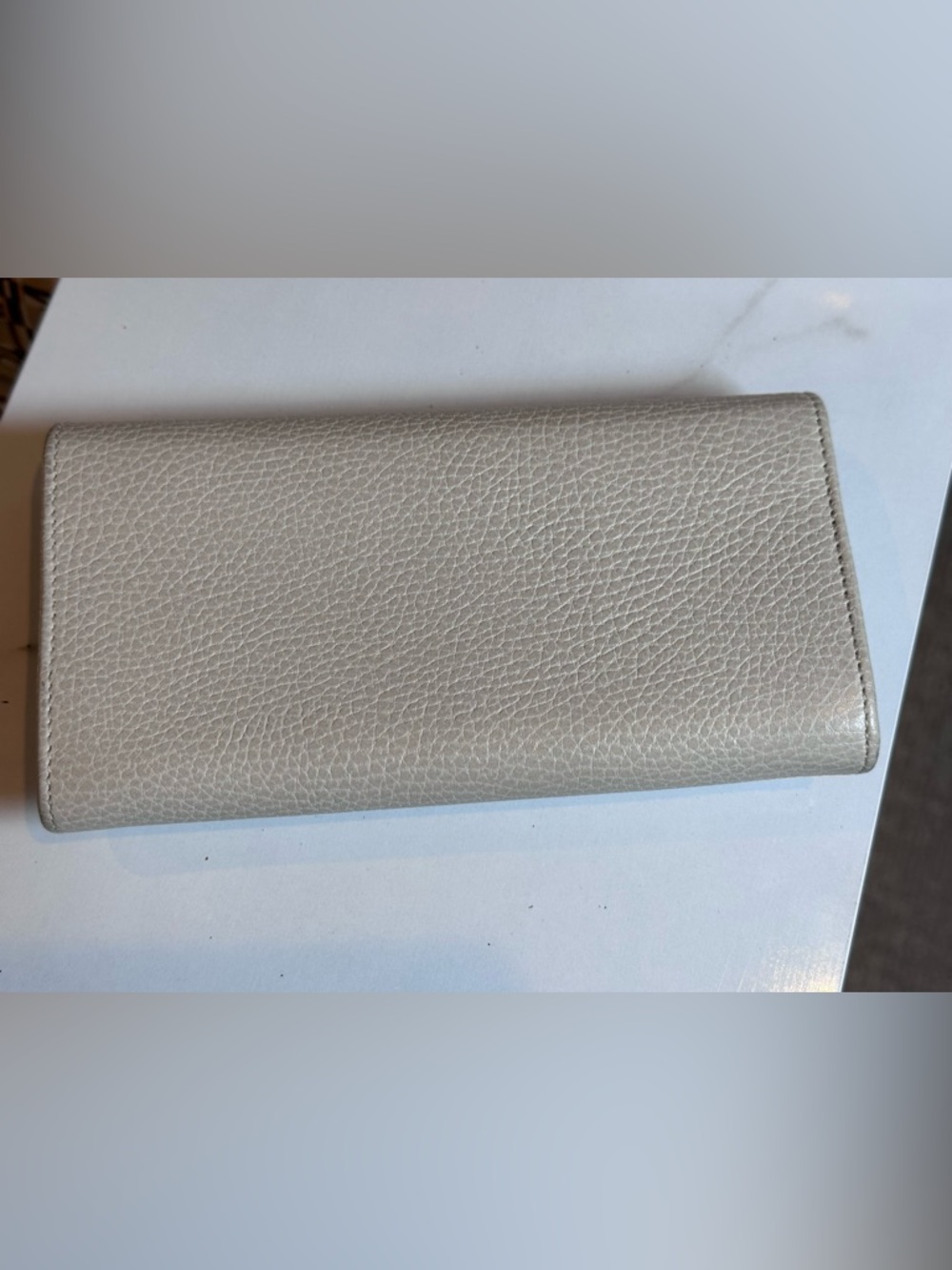 GUCCI GG Marmont Double G Continental
Wallet Long Wallet Beige Leath - Picture 2 of 13
